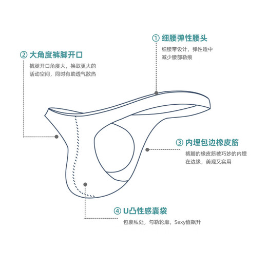 T-string male student ice silk sexy temptation T-shaped briefs briefs head seamless low-waist youth breathable single thong black XL