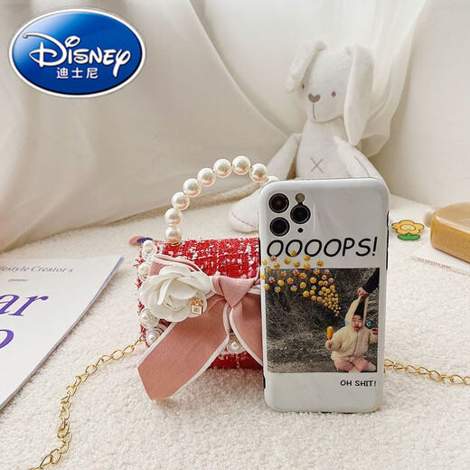 迪士尼（Disney）儿童包包女公主香风小背包可爱幼儿迷你零钱网红手提包女孩 (冲量)冲9756小兔儿红色00