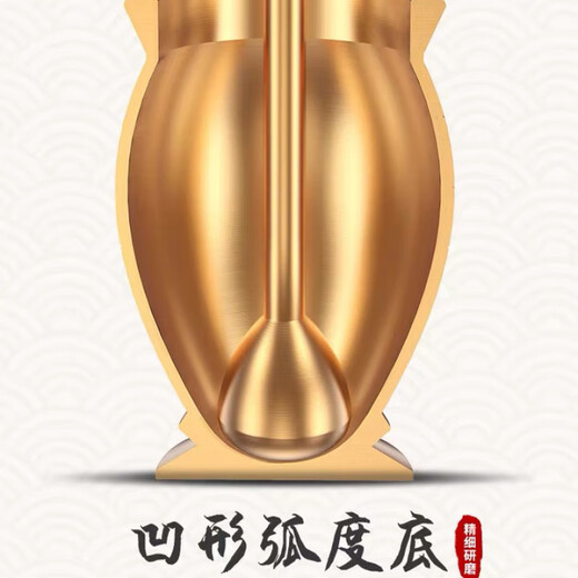 Sailoto mashing pot, copper pestle, medicine cup, mortar, mortar, mortar, copper cup, mashing garlic masher, solid copper medium size with gifts