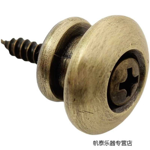 Zannie Bronze Guitare Bouteau Bouton Ukulele Tail Nail Bass Bass Fixe boucle antidérapante