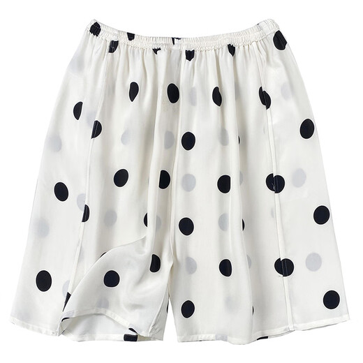 Students' words: mulberry silk silk men's five-point shorts small size comfortable breathable pajama pants at home mulberry silk shorts universal five-point pants 14065 twill silk 100-135 Jin [Jin equals 0.5 kg] All size