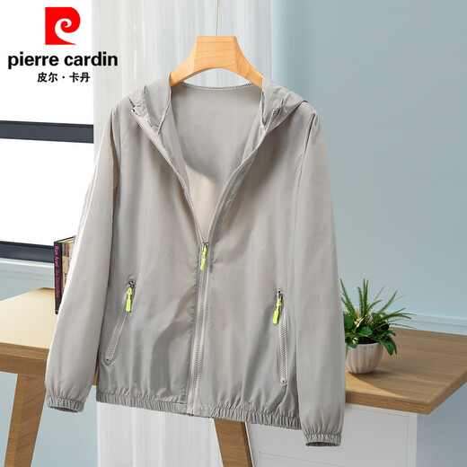 Pierre cardin summer 2025 light and light breathable versatile sun protection clothes for women loose and larger size purple-proof. Outer jacket ZB1355 blue 4XL 155-179