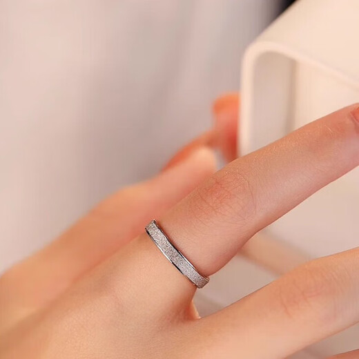 DR couple platinum ring PT950 platinum pair of rings, plain ring, wedding, Chinese Valentine's Day, birthday, Valentine's Day gift for girlfriend, men's ring defaults to live and closed, contact customer service