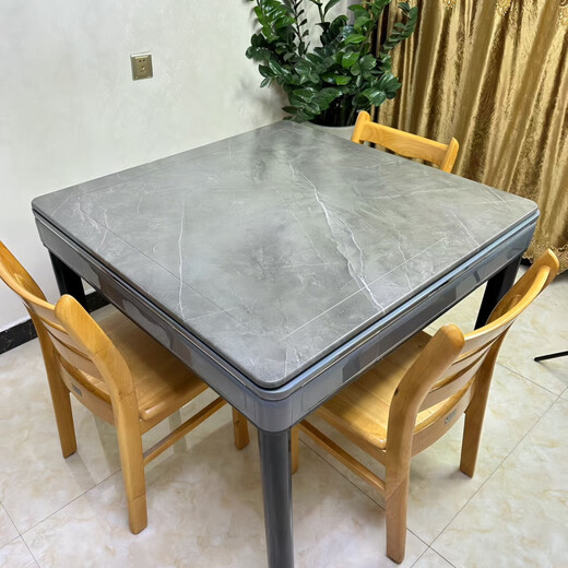 
CLCEY high temperature anti-scalding mahjong machine cover board wooden universal mahjong machine desktop board household dining table table square anti-scalding champagne color cover board 9898 cm