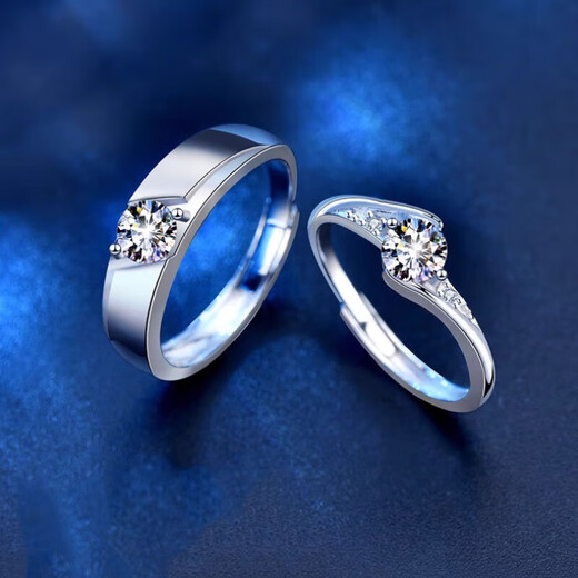 Facou platinum ring for couples to stay together pt950 platinum diamond ring proposal wedding birthday anniversary gift platinum model-women's ring