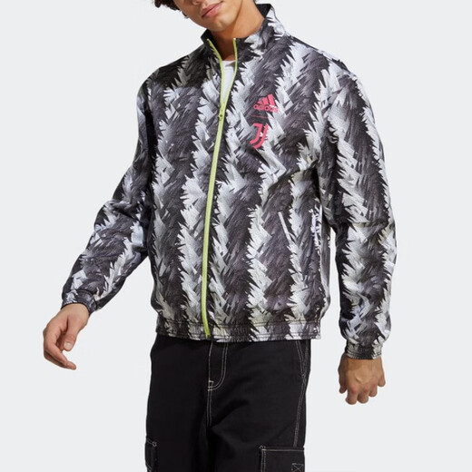 adidas two-sided stand-up collar jacket men's black black XS