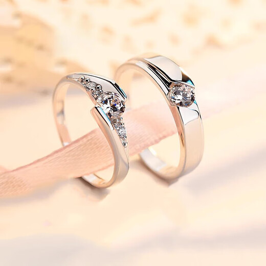 Facou platinum ring for couples to stay together pt950 platinum diamond ring proposal wedding birthday anniversary gift platinum model-women's ring