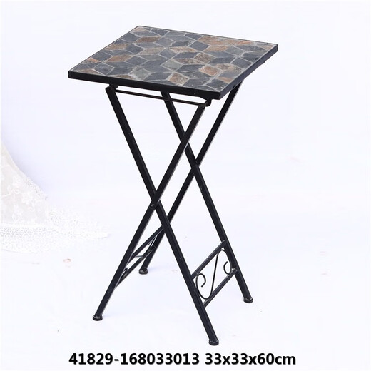 
Yusenyi Own Product Collection - American antique iron wood flower rack folding shelf flower pot storage shelf flower table green 42805-12804