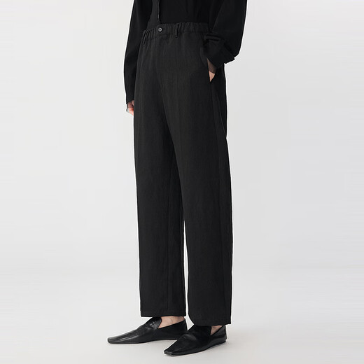 Jnby [même modèle dans le centre commercial] 25 Summer Nouveau pantalon occasionnel lâche 5p4e13540 001 / Ce noir M