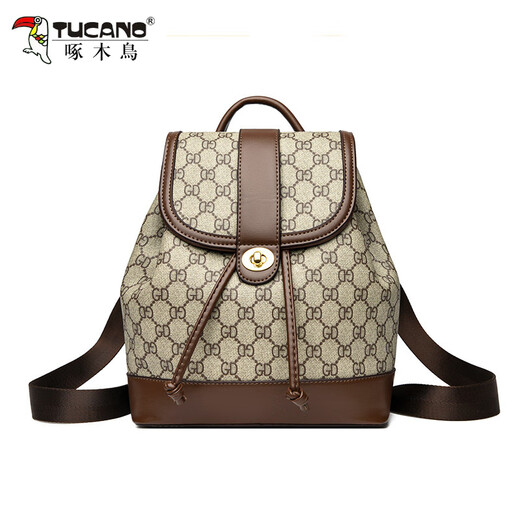 Woodpecker Backpack polyvalent pour femmes Texture décontractée à la mode