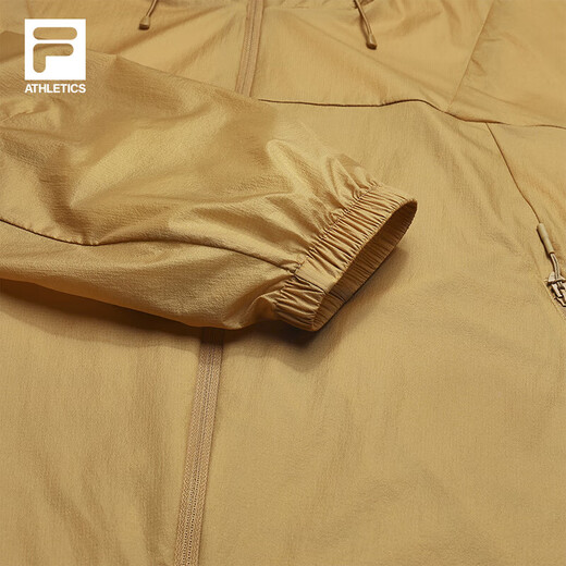 Fila Offizielle Frauenwebende Jacke 2025 Herbst Neue Outdoor-Sportarten lose einfache Kapuze-Top Urdu Khaki-Dk L 170/88a/l