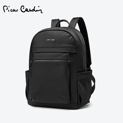 Pier Cardin Backpack Men's NOUVEAU MENCE MODIALE BUSINESS BUSINESS MODE VOLUSATILE Sac d'ordinateur décontracté sac à dos Men de voyage pour hommes de voyage Black [Brand Authentic Product - Fake One and Ten Finees]