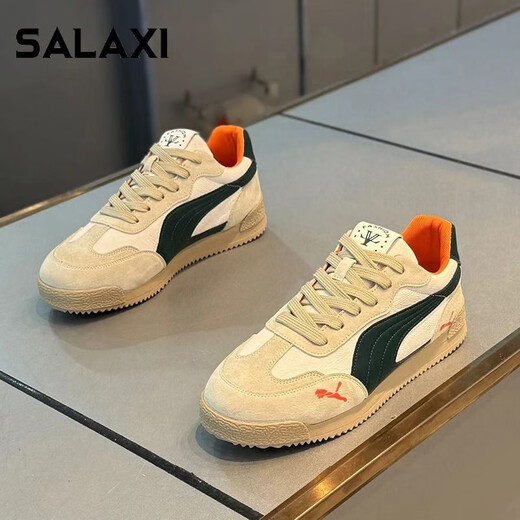 Salaxi [1421 человек похвалил] Мужская обувь Salaixi мужская обувь 2024 Осень и зима Новая универсальная и удобная модная модель с модным белым апельсином (больше материалов и более удобных) 40 (стандартный размер)