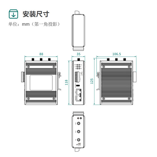 Maiwei Industrial Wireless Router Wireless AP5 Network Port 100M/Gigabit Wifi Router 2.4G Single-band/Dual-band Wifi6/Wifi5 Relay Bridge Roaming Client MIAP6200H-3N25-2T [2-port Dual-band]