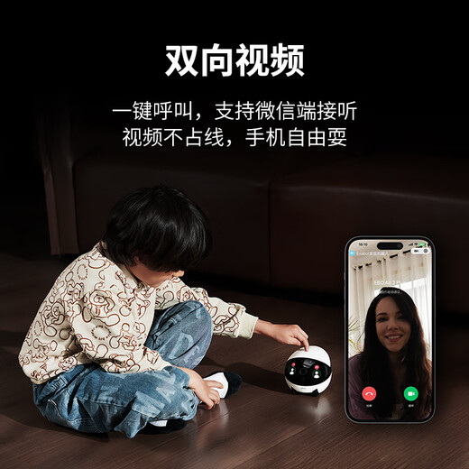 Enabot Neues Produkt EBO Air2PLUS Intelligent Roboter Haustier Mobile Überwachung Kamera Haushalt Familienfamilie Zwei-Wege-Video Langstreckenbeziehung Elektronischer Freund Slim Cat Pet Air2 Plus [Fantasy Purple, verbesserte Kapazität 256G-Karte]