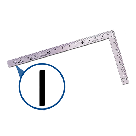 
Yunmao Japanese Affinity Penguin Small Stainless Steel Crank Ruler Polishing 1210112103 Small Crank Ruler Polishing 12101 Length 10cm* Short 5cm