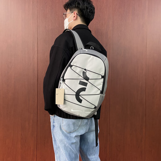 NIKE户外登山运动背包旅行双肩包学生书包休闲电脑包 黑灰色/DV6246-010 49*34*14厘米 男女同款正品