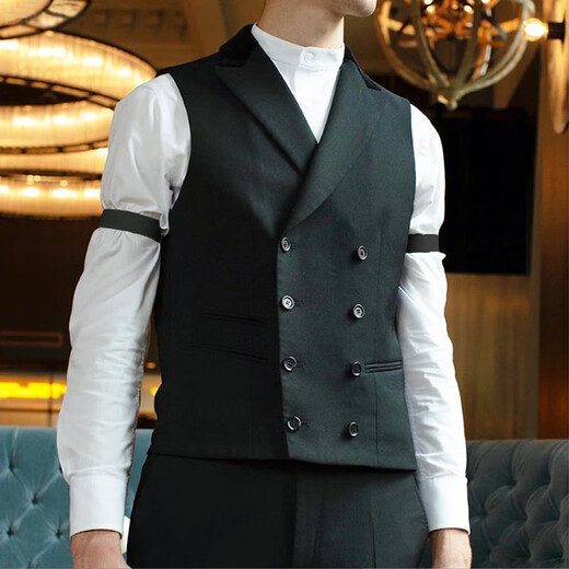 Jingmengyuan Sleeve Cuffs Shirt Sleeve Rings Arm Rings Arm Bands Sleeve Bands Men's and Women's Shirts Elastic Elastic Sleeve Ring Button Bartender Arm Cuffs Pressed Sleeves K931 Black (3.5cm)