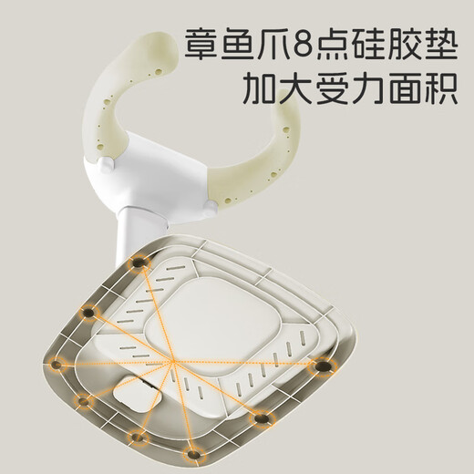 马博士站立洗澡神器婴儿洗澡辅助器宝宝站立洗澡架可调节环抱式 卡其色