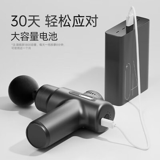 
AUX Mini Fascia Gun Muscle Massager Deep Fascia Massager Small Neck Jaw Massage Gun Electric Shoulder Neck Legs Waist Massage Bar Hammer Holiday Gift [Flagship Model] 13800 RPM + 8 Heads + Handbag