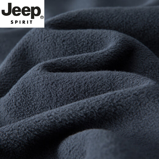 JEEP SPIRIT轻奢高端男装宽松春季新款立领开衫卫衣男士休闲运动夹克外套新品 军绿色 JEEP9901 M
