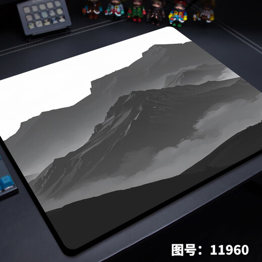 
Xiao Jiejiang chose simple abstract mouse pad with super large thickened fine face for boys FPS e-sports games special keyboard pad technology style 11964 endless lines 450*400*4mm