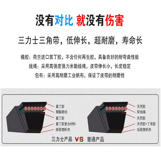 Sanlux Triangular Belt D Typ D4801 D4877 D5131 D5250 D5283 D6600 Wear-resistenter und antistatischer Sanlux D4877
