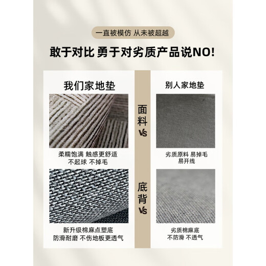
Entry door floor mat 2025 new style entrance door foot mat anti-slip entry door exterior door mat entrance carpet Gray-15271 80cm*120cm [small size]