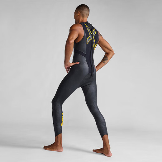 2XU Propel Series P 1 Sleeveless Cold Wetsuit Professional Deep Diving Warm One-piece Wet Suit Winter Swimming Suit Black M