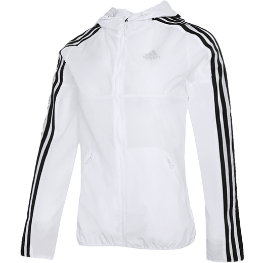 阿迪达斯 （adidas）官方舰店女装 新款运动服休闲连帽外套透气梭织防风夹克上衣 GQ0564-商场同款 S