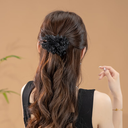 Chimera (CHIMERA) Fluffy Hair Volume Bow Ball Hair Clip Ponytail Clip Girl Birthday Gift