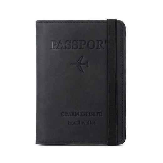 New new RFID passport clip overseas travel document storage bag vaccine card bag multifunctional passport protection case blue