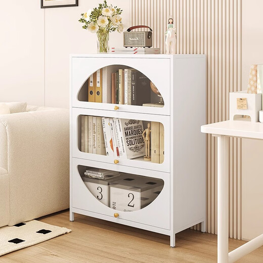 
Moloo steel dustproof bookcase with glass door household storage cabinet multi-layer floor-standing children's bookshelf iron cabinet gray 5 doors-long 900*width 350*height 1695mm