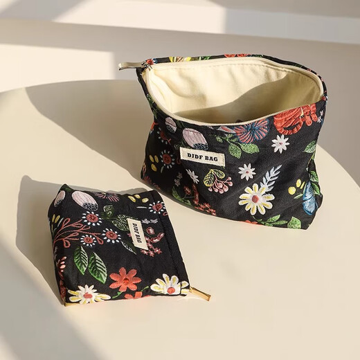 Polang retro toiletry bag travel small high-end cosmetic bag female storage bag lipstick liner bag portable 2025 new style retro colorful