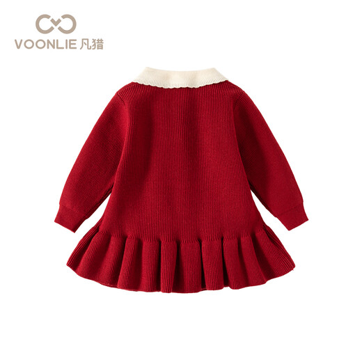 Fanhunting girl's dress, spring dress, fashionable skirt, children's knitted princess dress, birthday one-year-old baby dress, catch Zhou Chunqiu