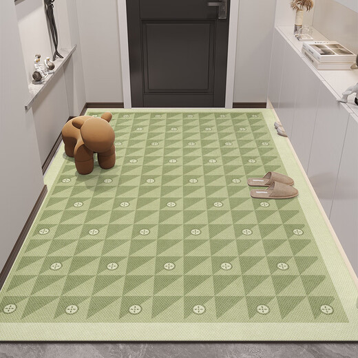 Weici Door Floor Matte Home Anti-Rutsch innerner Grüne Eingangstürmattenmatte Dünne Style Clipping 2024 NEU TPRXX3878 200xx300 cm