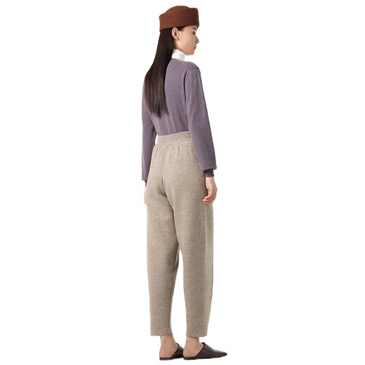 Loro Piana/Nuoyou Pianya LP Damenpullover Strickjacke Cashmere Stricker runder Hals Langarmjacke 2025 neuer Stil Purple 48