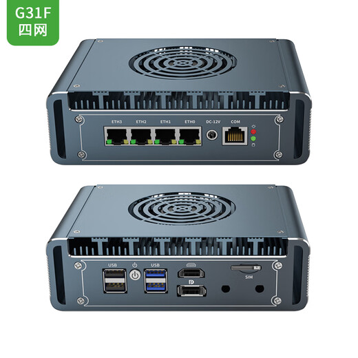 倍控6网口工控机I7-1265U12代I210网卡4G模块LTE扩展嵌入式主机电脑8505 i7-13620h i5-1345u esxi ros G31F I7-1265U 6网卡I210 D5 1