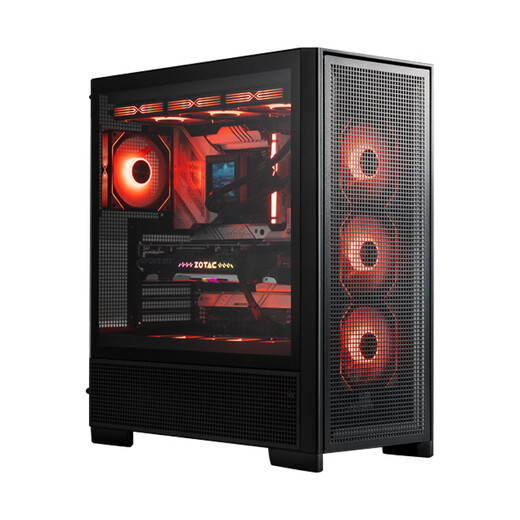 Patriot Fuyao Baili computer case desktop ATX large board 360 water-cooled mesh cooling e-sports gaming desktop host case black + Aurora 4 positive leaf + Bingpo SX360