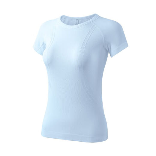 Umeko Sports Top Women's 2025 New Quick-Drying Pilates Training Wear Yoga T-Shirt Running Gym Suit Dark Hemp Gray S S