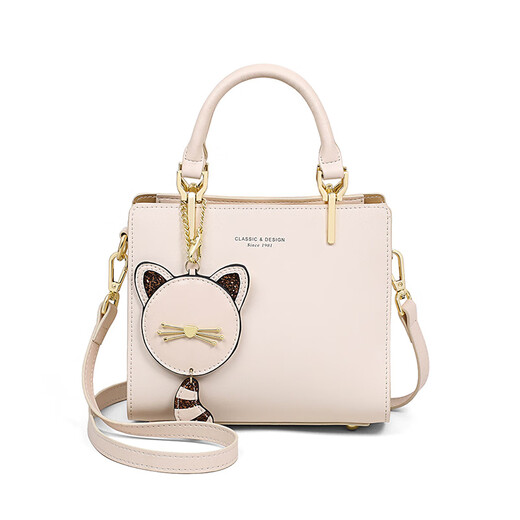 CALVIAKRIM2025 new four-season women's crossbody shoulder bag light luxury versatile high-end fashion trendy leather bag handbag beige white