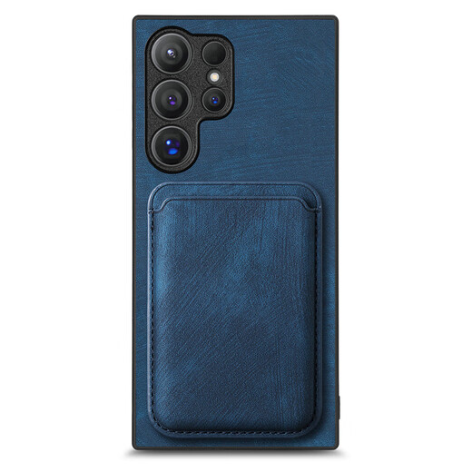 三星（SAMSUNG）适用于分离卡包A15三星S24Ultra手机壳S22新款皮套5G零钱包s22plu 宝石蓝 【磁吸壳+卡包一套】 三星Galaxy S24