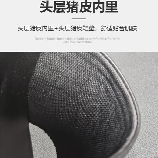DIFANPU International Luxury Brand Herrenschuhe High-End Herren-Gelegenheitsschuhe komfortable, atmungsaktive Sandalen modische und vielseitige One-Slipper Black [Brand Gift Box] 40