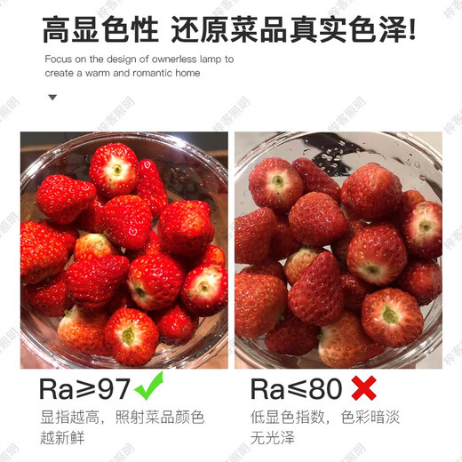 XMSJ螺口led射灯灯泡变焦上下发光98显暖黄餐饮餐桌竹编吊灯聚光光源 12W高显2700K Ra9738