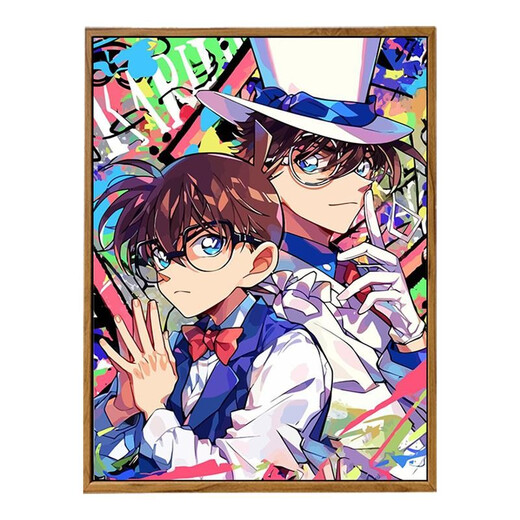 Detective Conan Monster Kidd Digitalölmalerei DIY Cartoon Cartoon Hand gezeichnet füllende Farbe Acrylmalerei LL14699 Acrylmalerei
