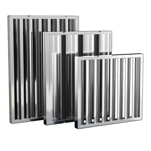 CLCEY customized stainless steel oil baffle commercial range hood exhaust hood fire baffle oil screen filter accessories grid grate thickened C type 700 500 40