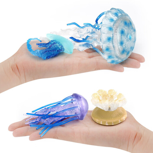 
Simulated jellyfish jellyfish model ornament for the sky jellyfish marine life children's cognitive soft glue aquarium decoration landscaping T15904 jellyfish 26g
