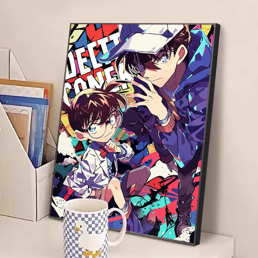 Detective Conan Monster Kidd Digitalölmalerei DIY Cartoon Cartoon Hand gezeichnet füllende Farbe Acrylmalerei LL14699 Acrylmalerei