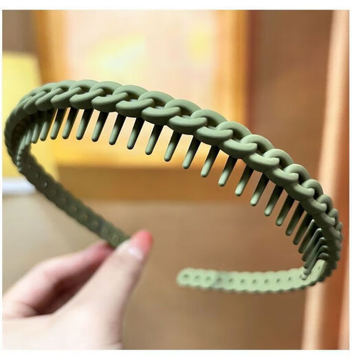【热卖】甜美百搭发箍女洗脸专用防滑发捆新款刘海碎发发夹发饰 简约塑料发箍2个颜色随机TS98