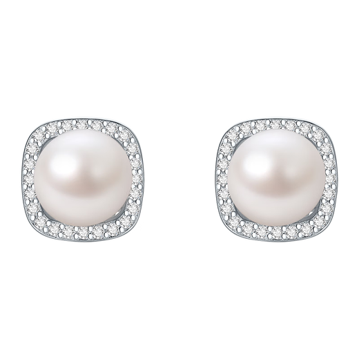 Saturday Fortune S925 Silver Pearl Stud Earrings for Women Gentle Starlight X0912436 Pair Birthday Gift